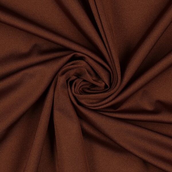 Tessuto Lycra Lucida Elasticizzata - Chocolate