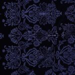 Velluto Monoelastico Imprimé Champions - Blu Navy