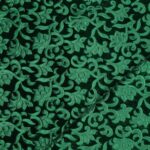 Velluto Monoelastico Imprimé Fiore - Verde