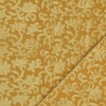 Velluto Monoelastico Imprimé Fiore - Oro