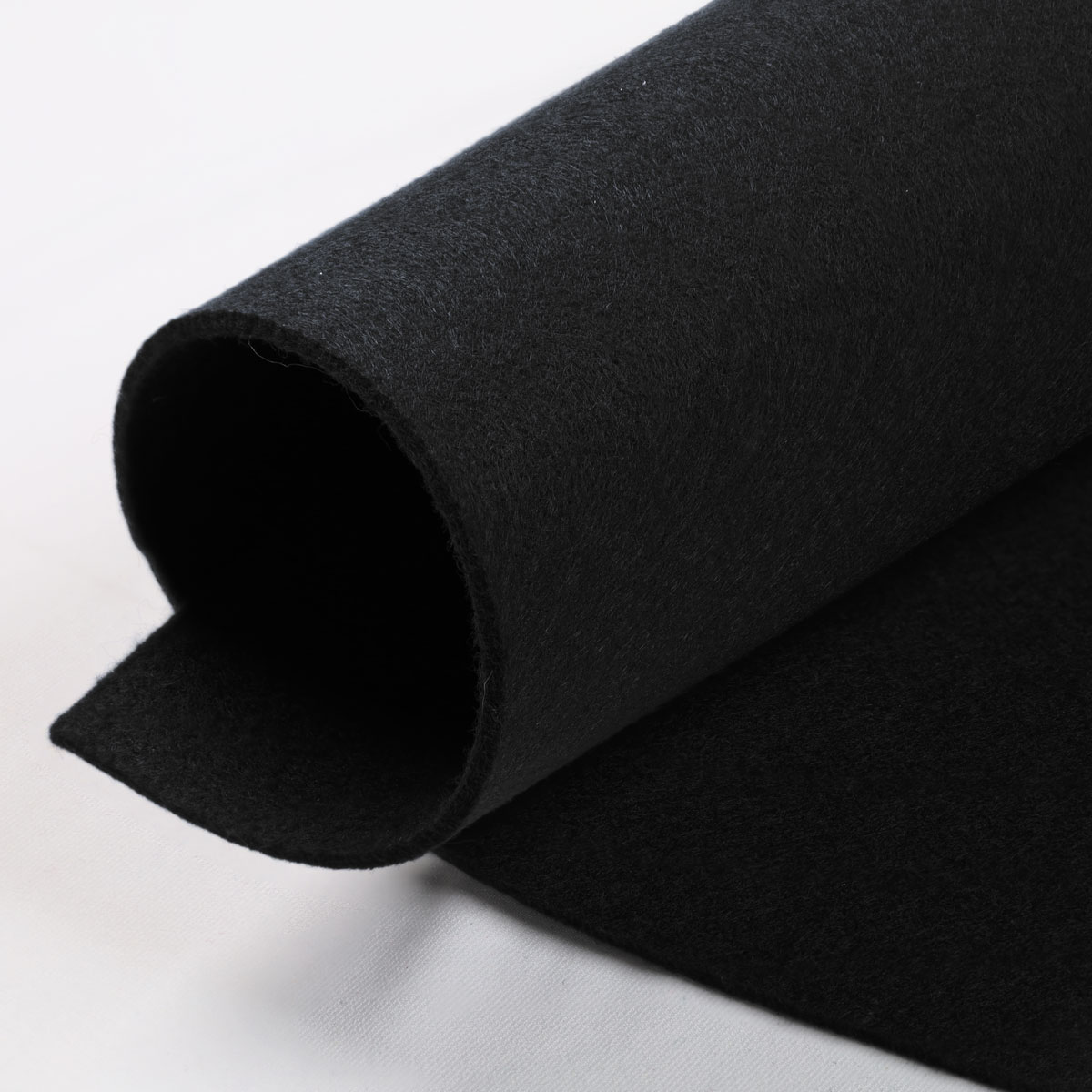 feltro-unito-2mm-59-nero-mondotessuti Feltro 2mm di colore Nero