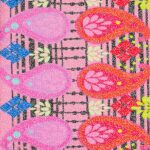Lycra Fantasia Floreale - al Metro - Disegno 20.025 - Colore B - Glitter Argento