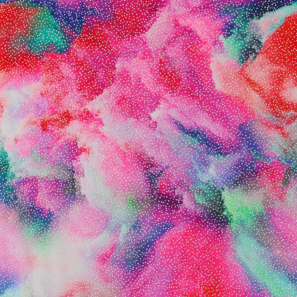 Lycra Fantasia Astratta - al Metro - Disegno  20.001 - Colore A - Glitter Argento