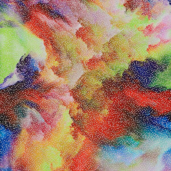 Lycra Fantasia Astratta - al Metro - Disegno  20.001 - Colore B - Glitter Argento