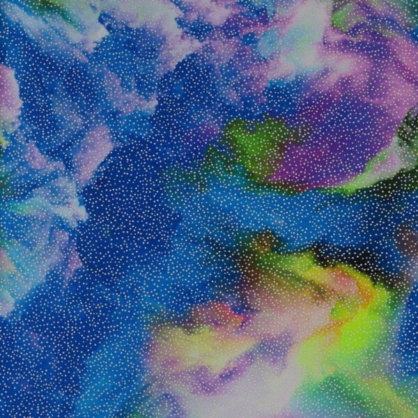 Lycra Fantasia Astratta - al Metro - Disegno  20.001 - Colore D - Glitter Argento
