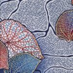 Lycra Fantasia Floreale - al Metro - Disegno 20.003 - Colore C - Contorno Placcato Oro