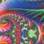 Lycra Fantasia Spirale - al Metro - Disegno 20.012 - Colore D - Glitter Argento