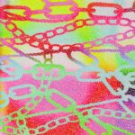 Lycra Fantasia Rainbow - Disegno 20.018 - Colore B - Glitter Argento