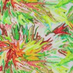 Lycra Fantasia Astratta - al Metro - Disegno 20.019 - Colore B - Glitter Argento