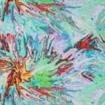 Lycra Fantasia Astratta - al Metro - Disegno 20.019 - Colore C - Glitter Argento