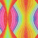 Lycra Fantasia Rainbow - Disegno 20.020 - Colore A - Glitter Argento