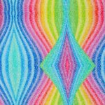 Lycra Fantasia Rainbow - Disegno 20.020 - Colore B - Glitter Argento