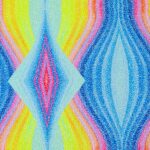 Lycra Fantasia Rainbow - Disegno 20.020 - Colore C - Glitter Argento