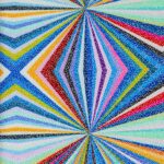 Lycra Fantasia Rainbow - Disegno 20.021 - Colore D - Glitter Argento