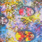 Lycra Fantasia Rainbow - Disegno 20.026 - Colore D - Glitter Argento