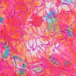 Lycra Fantasia Astratta - al Metro - Disegno 20.028 - Colore A - Placcato Fucsia