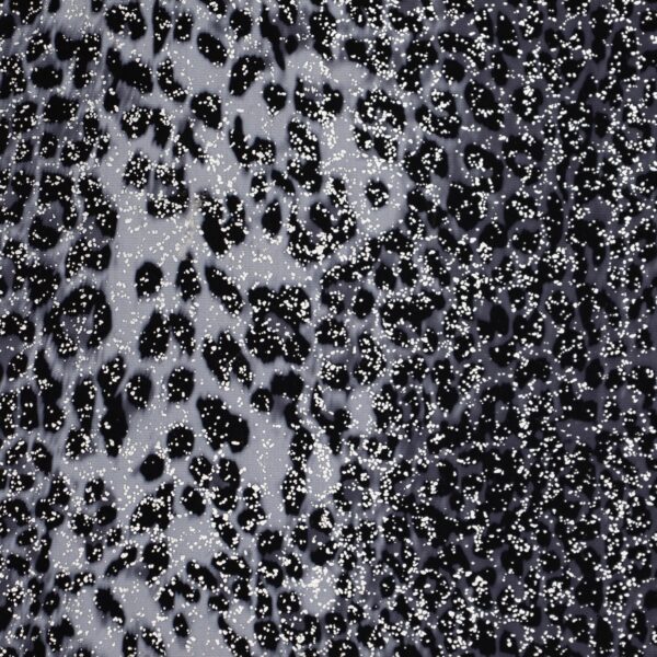 Lycra Fantasia Animalier - al Metro - Disegno 20.031 - Maculato - Tipo A - Piccolo - Glitter Argento