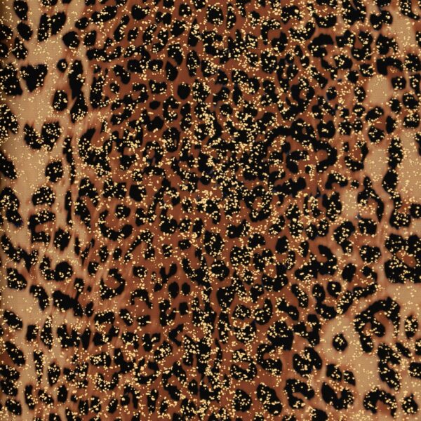 Lycra Fantasia Animalier - al Metro - Disegno 20.031 - Maculato - Tipo B - Piccolo - Glitter Oro