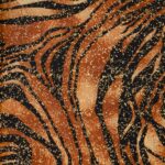 Lycra Fantasia Animalier - al Metro - Disegno 20.032 - Zebra - Tipo B - Glitter Oro
