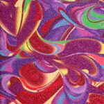 Lycra Fantasia Astratta - al Metro - Disegno 20.036 - Colore B - Glitter Rosa