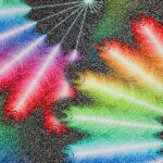 Lycra Fantasia Floreale - al Metro - Disegno 20.039 - Colore A - Glitter Argento