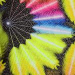 Lycra Fantasia Floreale - al Metro - Disegno 20.039 - Colore B - Glitter Argento