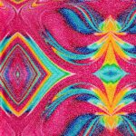 Lycra Fantasia Astratta - al Metro - Disegno 20.041 - Colore B - Glitter Argento