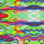 Lycra Fantasia Astratta - al Metro - Disegno 20.043 - Colore A - Glitter Argento