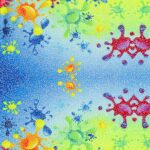 Lycra Fantasia Astratta - al Metro - Disegno 20.044 - Colore A - Glitter Argento