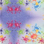 Lycra Fantasia Astratta - al Metro - Disegno 20.044 - Colore C - Glitter Argento