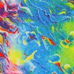Lycra Fantasia Astratta - al Metro - Disegno 20.045 - Colore A - Glitter Argento