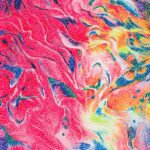 Lycra Fantasia Astratta - al Metro - Disegno 20.045 - Colore D - Glitter Argento