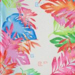 Lycra Fantasia Floreale - al Metro - Disegno 20.047 - Colore D - Glitter Argento