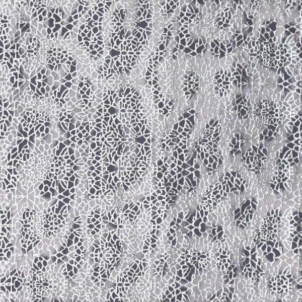 Lycra Fantasia Animalier - al Metro - Disegno 20.050 - Maculato Stretto - Bianco Placcatura Argento