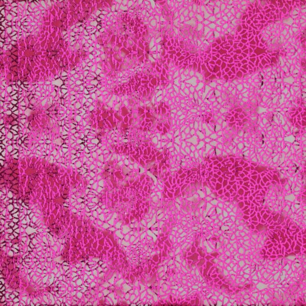 Lycra Fantasia Animalier - al Metro - Disegno 20.051 - Maculato Largo - Fucsia Placcatura Fucsia