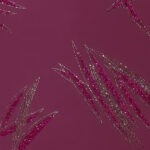 Lycra Fantasia Graffio Glitter Bicolore - Argento/Fucsia - Fondo Fucsia Scuro
