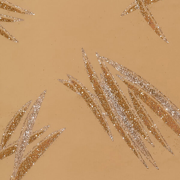 Lycra Fantasia Graffio Glitter Bicolore - Argento/Oro - Fondo Nudo
