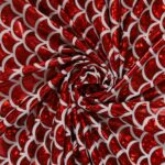 Lycra Fantasia Squamata Grande Rosso