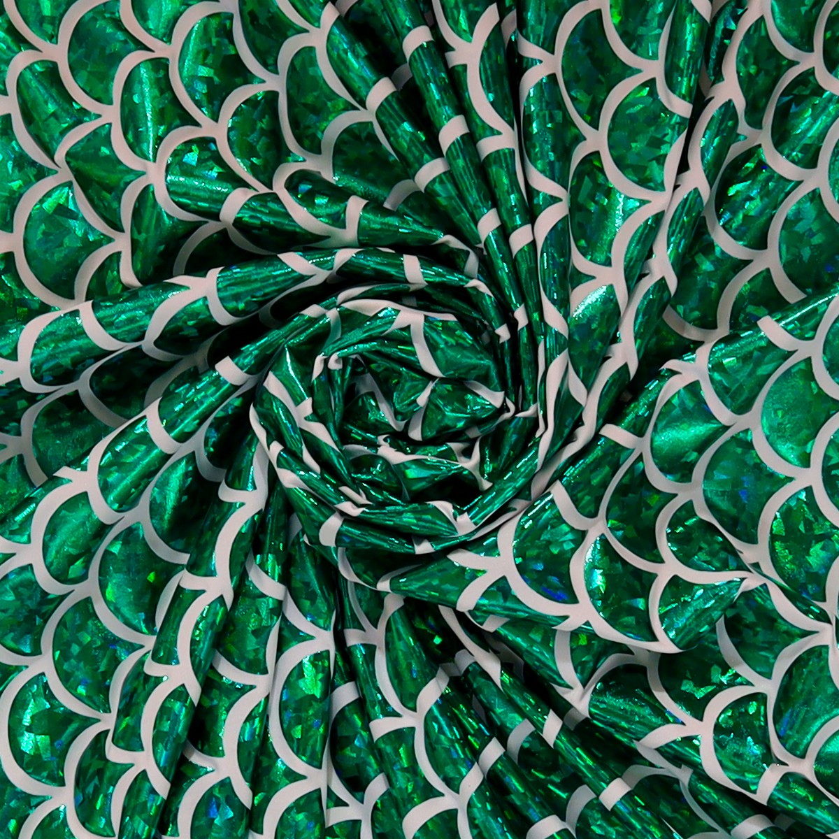 Lycra Fantasia Squamata Grande Verde