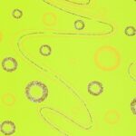 Lycra Fantasia Glitter Pianeta - Giallo Fluo - Glitter Oro