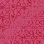 Lycra Fantasia Quadrifoglio Multi Glitter - al Metro - Fucsia Fluo - Glitter Argento / Rosso