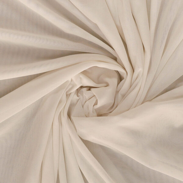 Tessuto Mesh (Tulle) Bielastico - Panna