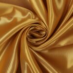 Tessuto Raso Al Metro - Colore Oro Scuro