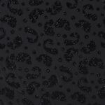 Lycra Fantasia Cashmere Glitter - Disegno 2 - al Metro - Nero Glitter Nero