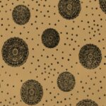 Lycra Fantasia Esfera Glitter - Disegno 3 - al Metro - Carne Glitter Oro