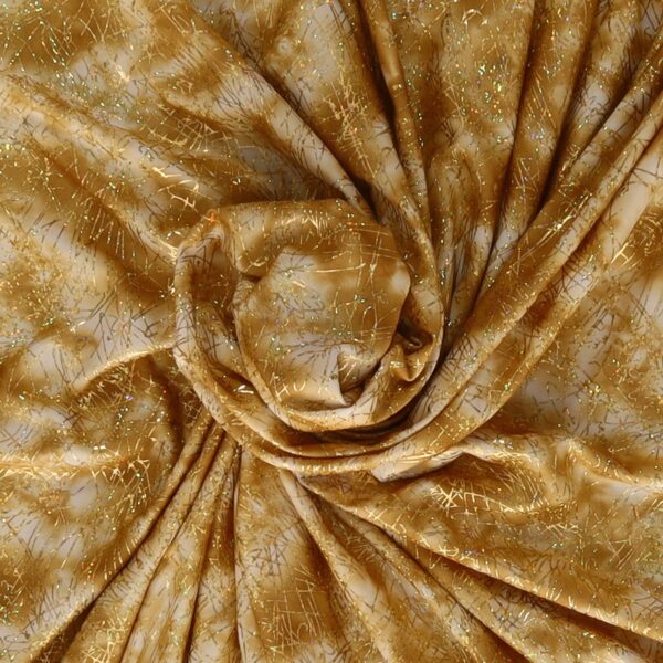 Lycra Fantasia Graffio Laminato Oro