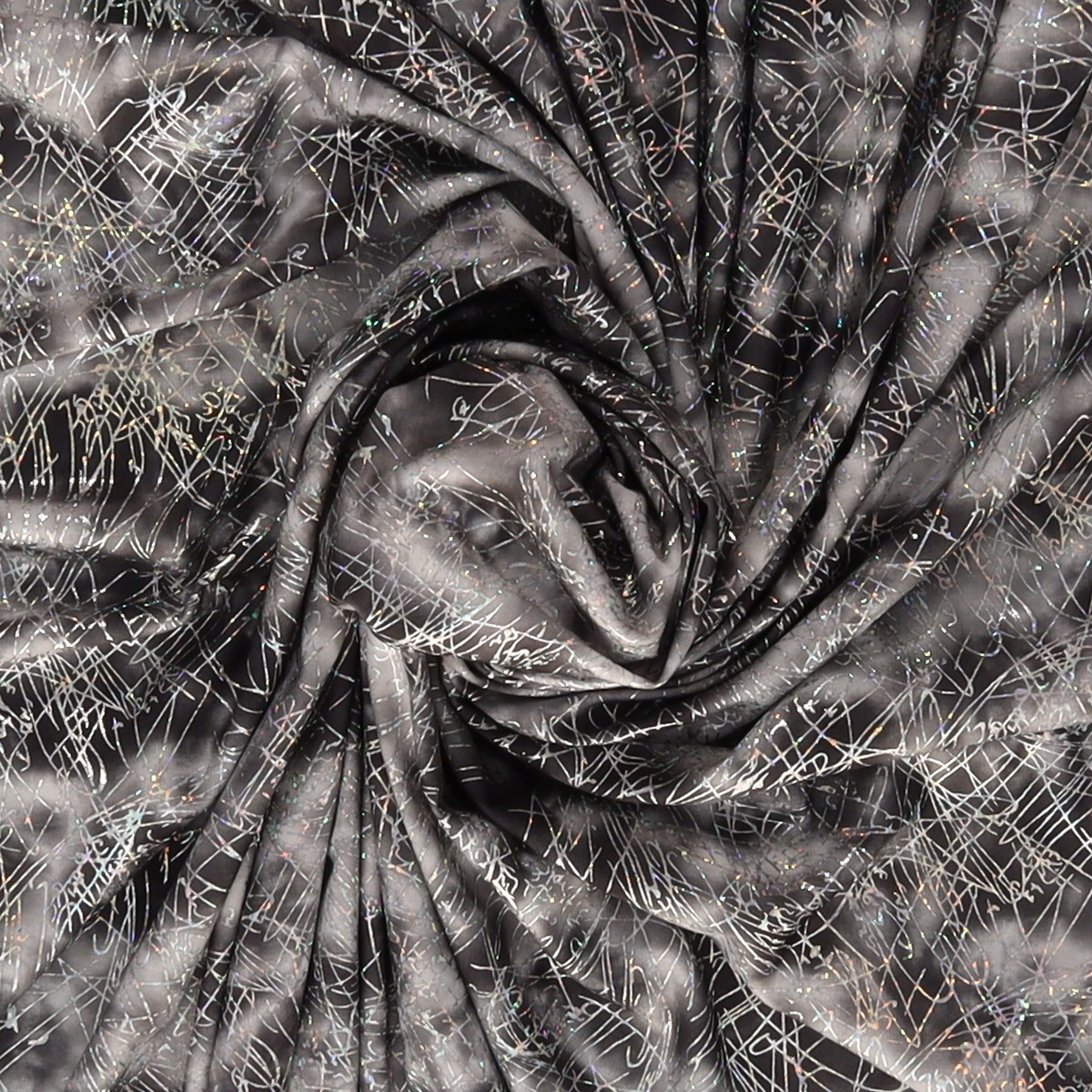 Lycra Fantasia Graffio Laminato Grigio