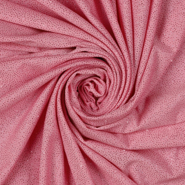 Lycra Fantasia Polvere di Stelle - al Metro - Rosa Glitter Rosa