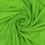 Lycra Fantasia Polvere di Stelle - al Metro - Verde Fluo Glitter Smeraldo