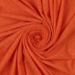 Lycra Fantasia Polvere di Stelle - al Metro - Arancio Fluo Glitter Arancio